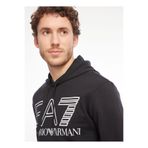 EA7 Erkek Kapüşonlu Sweatshirt, Siyah, M Beden