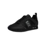 EA7 Erkek Karbon Mesh Logo Spor Ayakkabıları, Siyah/Gümüş, Siyah/Gümüş, 7