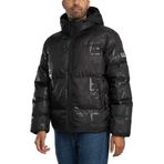 EA7 Erkek Mountain Polar Down Logolu Ceket, Siyah, Siyah, XL