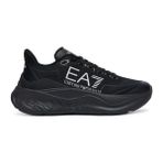 EA7 Erkek Rahat ve Yüksek Taban Nefes Alabilen Üst Yüzeyli Siyah-Gümüş Sneaker X8X245 XK442-MC270 - Siyah - Gümüş