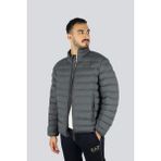 EA7 Erkek Regular Fit Fermuar Kapamalı Dik Yaka Uzun Kollu Gri Mont 7M000684 AF15953-U8117 - 3XL