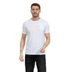 EA7 Erkek T-Shirt, Kısa Kol, Bisiklet Yaka, Beyaz, S Beden