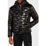 EA7 Regular Fit Kapüşonlu Parlak Şişme Mont Erkek MONT