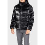 Ea7 Regular Fit Parlak Görünümlü Kapüşonlu Şişme Mont Erkek Mont 6DPB34 Pnhmz 1200 - Siyah