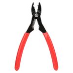 Eacam 4'ü 1 Arada Kablo Onarım Aracı, Profesyonel Sıkma Pensesi Ergonomik Saplı Striptizci Kesici, 7 inç Uzunluk, 12-20 AWG Yalıtımsız Yalıtımsız Teller Için