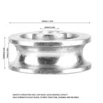 Eacam Rulman Tekerleği, Kasnak Bloğu Için Sorunsuz Çalışmalı, Sağlam Yapılı Ve Isıl İşlem Görmüş Yüksek Mukavemetli Kaldırma Kılavuzu (Çap 28mm)