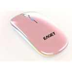 Eaget EM09 Mouse Kablosuz Şarj Edilebilir ince Şık Tasarım Çift Mod Bluetooth+2.4Ghz Kablosuz Aydınlatmalı Rgb - Pembe