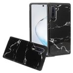 Eagle Cell - Samsung Galaxy Note 10 (SM-N970) için - Darbeye Dayanıklı Resimli Telefon Kılıfı - AD1 Siyah Mermer