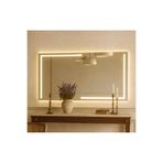 eagle mirror Dekoratif Kumlu Dokunmatik Sensörlü Ledli Banyo Konsol Aynası