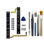 Eaglewireless Left and Right Slide Rail for Nintendo Switch Console Slide Rail Bar Replacement with Flex Cable for NS Nintendo Switch Console Rebuild Track Accessories Repair Parts (With 10Screws）