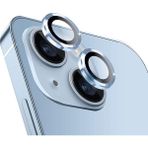 Eaksesuarnet iPhone 14 Uyumlu Kamera Koruyucu Cam Lens Mercek Koruyucu - Mavi