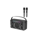 Earldom A40 Siyah Bluetooth Hoparlör - Mikrofonlu Karaoke Seti ve Rgb Işıklı