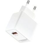 Earldom EU45 18W USB QC 3.0 Çıkışlı ve USB to Lightning Kablolu PD Hızlı Şarj Cihazı - Beyaz