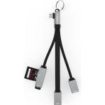 Earldom HUB18C 4'ü 1 Arada Type-C Dönüştürücü - USB 3.0, USB 2.0, SD ve TF Kart Okuyucu - Siyah