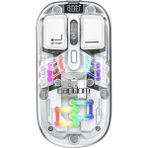 Earldom KM16 1600 Dpı Beyaz Sessiz Transparan Yapılı Rgb Kablosuz Ofis Mouse