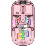 Earldom KM16 1600 Dpı Sessiz Transparan Yapılı Rgb Kablosuz Ofis Mouse - Pembe