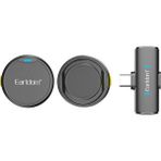 Earldom MC15C 2’li Wireless Yaka Mikrofonu – Gürültü Engelleme & Type‑C Alıcı, Video / Canlı Yayın İçin - Siyah