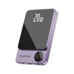Earldom PD23 Magsafe Premium 5.000 mAh 20 W Kablosuz Şarjlı Hızlı Mini Mor Powerbank