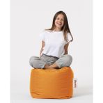 Earmut Kare Puf Outdoor Su Geçirmez 45 x 45 x 45 - Turuncu