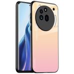 EASSGU NothingPhone (3A) Pro (6,77 inç (6,77 inç) için uygun kılıf, arka tarafı renk geçişli cam, düşmeye karşı ve çizilmez cep telefonu kılıfı - sarı pembe