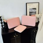 East China Station Darbeye Dayanıklı iPad Tablet Çantası 12.9 Inç - MacBook 13 Inç Kılıf (Yurt Dışından) - 6*6*6cm - Pembe