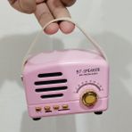 East China Station Küçük Prens Bluetooth Hoparlör Retro Kablosuz Koyu Pembe Fiş Kartı