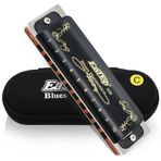 East Top Diatonic Blues Harmonika C T008K 10 Delikli Harmonika Profesyonel Oyuncular, Yeni Başlayanlar, Öğrenciler, Yetişkinler, Çocuklar, Hediye İçin