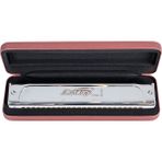 EAST TOP T10-40 Harmonica Bakır Gövde / Kromatik Pompalı / 10 Delikli / Gümüş Renk Mızıka