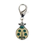 Eastland 1.5x2.5 cm Süsü Uğur Böceği Krem Yeşil Kedi Köpek Tasma
