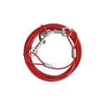 Eastland 2 mm 4.5 m Kırmızı Köpek Çelik Bahçe Bağlama Halatı