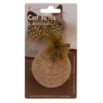 Eastland Hasır Tüylü Çıngıraklı 6 cm Kedi Oyuncağı