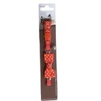 Eastland Zilli Puantiyeli Papyon 20-25 cm Kırmızı Kedi Boyun Tasması
