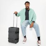 Eastpak Transit'r S Black Denim Valiz - Füme