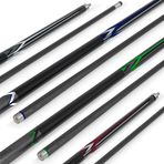 EastPoint Sports Masterton Bilardo Cue 4'lü Paket - Deri Uçlu ve Mikro Elyaf Tutamaklı Dört Adet 58" Bilardo İpucu İçerir