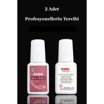 Easy Beauty 2 Adet 7ml Takma Tırnak Yapıştırıcı - Tips Yapıştırıcı - Fırçalı Protez Tırnak Yapıştırıcı
