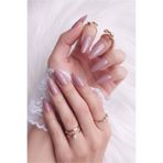 Easy Beauty 24 Adet Badem Takma Tırnak Seti Mercan Pembe Orta Uzunlukta 908