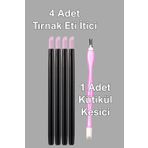 Easy Beauty Manikür Seti Tırnak Eti İtici ve Kütikül Kesici Set. Nail Art için Tırnak Bakım Seti