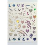 Easy Beauty Nail Art Sticker Kendinden Yapışkanlı, Tırnak Süsleme, Tırnak Dövmesi Stikır 1097
