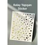 Easy Beauty Nail Art Sticker Kendinden Yapışkanlı, Tırnak Süsleme, Tırnak Dövmesi Stikır 1167A