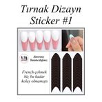 Easy Beauty Nail Art Sticker Kendinden Yapışkanlı, Tırnak Süsleme, Tırnak Dövmesi Stikır 1
