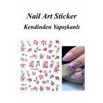 Easy Beauty Nail Art Sticker Kendinden Yapışkanlı, Tırnak Süsleme, Tırnak Dövmesi Stikır 2240