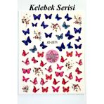 Easy Beauty Nail Art Sticker Kendinden Yapışkanlı, Tırnak Süsleme, Tırnak Dövmesi Stikır 2371