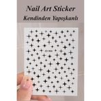 Easy Beauty Nail Art Sticker Kendinden Yapışkanlı, Tırnak Süsleme, Tırnak Dövmesi Stikır 964S