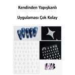 Easy Beauty Nail Art Sticker Kendinden Yapışkanlı, Tırnak Süsleme, Tırnak Dövmesi Stikır H224