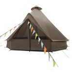 Easy Camp Vaulen Tipi 7 Kişilik Kahverengi Glamping Çadır