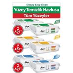 Easy Clean 6 adet Beyaz Sabun & Çamaşır Suyu & Arap Sabunu Katkılı Yüzey Temizlik Havlusu