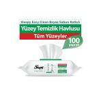 Easy Clean Sirke Karbonat Beyaz Sabun Katkılı Yüzey Temizlik Islak Havlusu - 100'Lü Paket