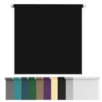 Easy Fit Karartma Stor Perde Yalıtımlı UV Koruması Dayanıklı 30 x 50 cm Çocuk Güvenli Ev Ofis Pencere Gölgeleri Yatak Odası ve Kapı için Kolay Kurulum Siyah
