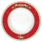 Easy Life Porselen Yılbaşı Temalı Çorba Yemek Tabağı 21,5 cm