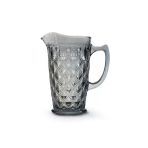 Easy Life Rölyef Süslemeli 1500 ml Mavi Cam Sürahi